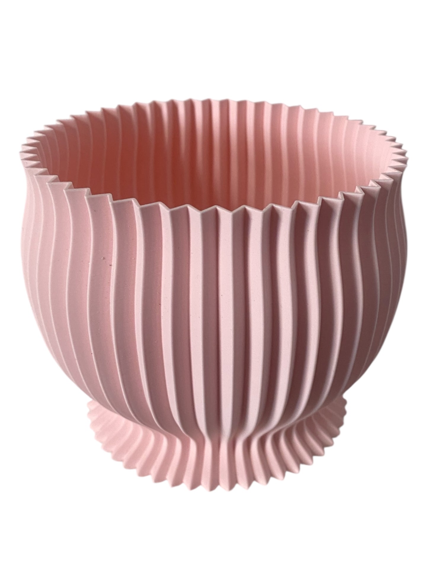 "Elegant Eco-Friendly Pastel 3D-Printed Decorative Vase"