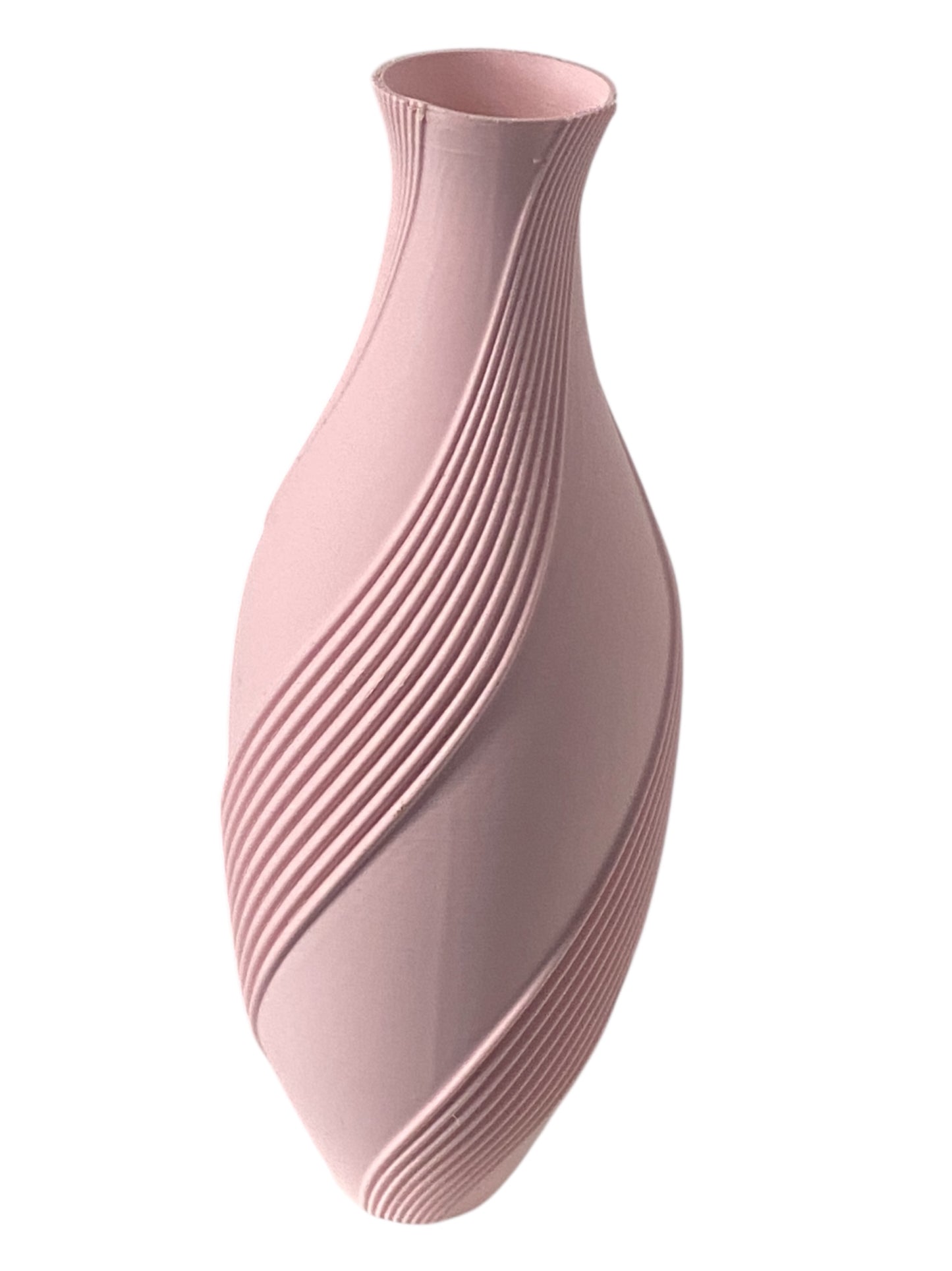 "Elegant Eco-Friendly Pastel 3D-Printed Decorative Vase"