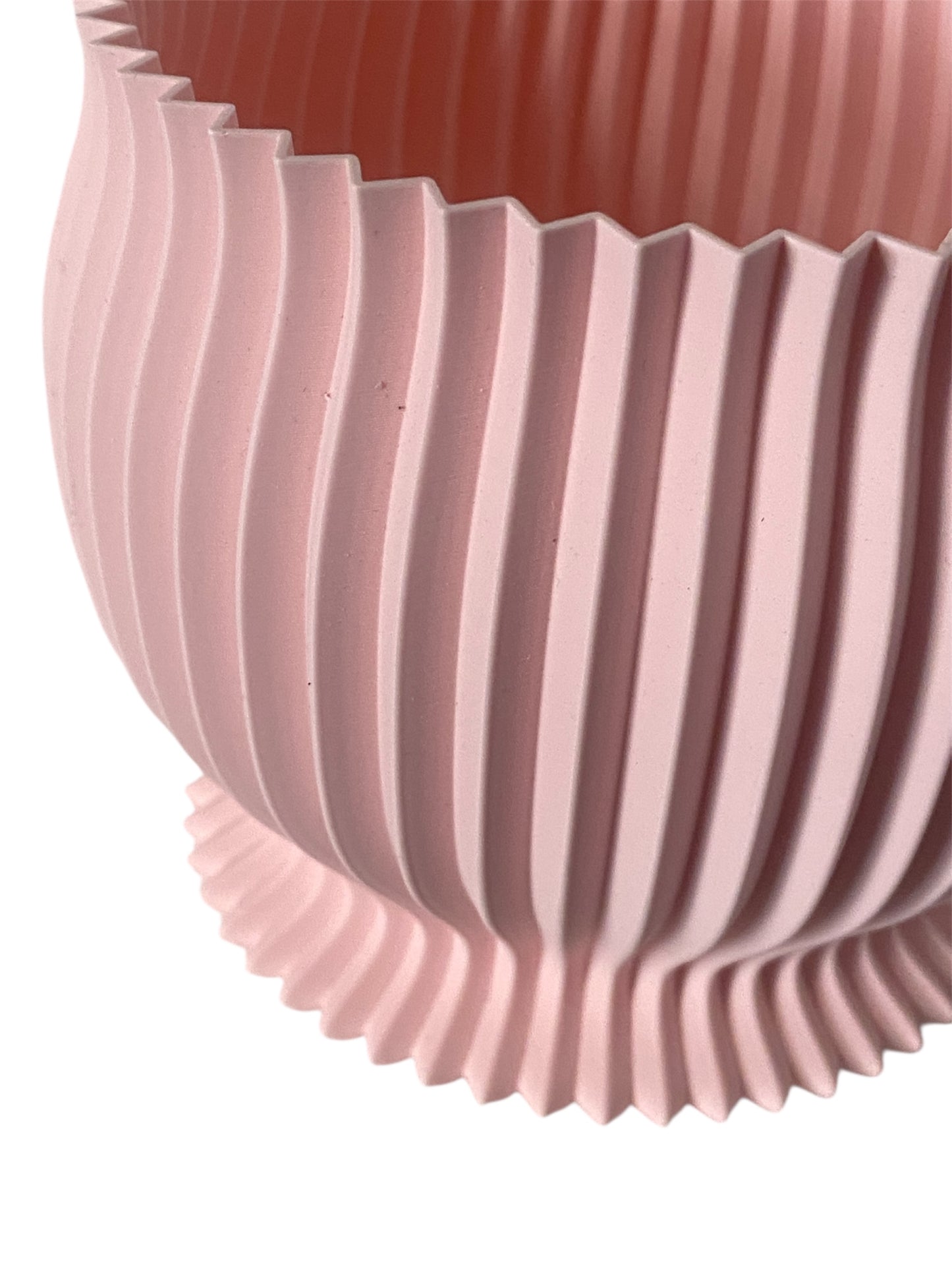 "Elegant Eco-Friendly Pastel 3D-Printed Decorative Vase"