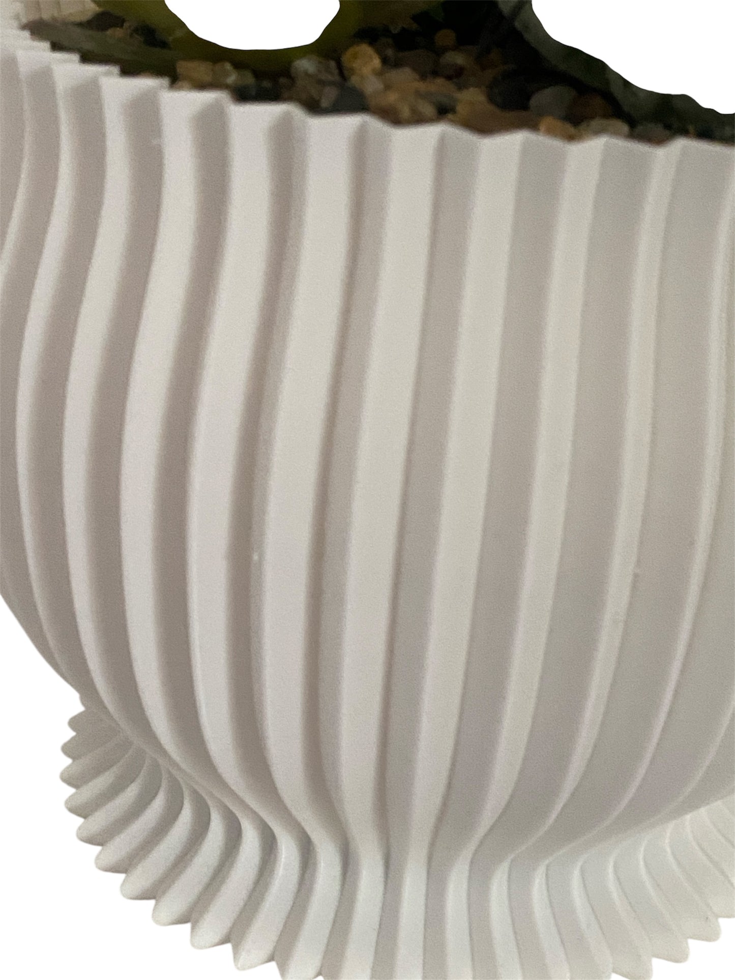 "Elegant Eco-Friendly Pastel 3D-Printed Decorative Vase"