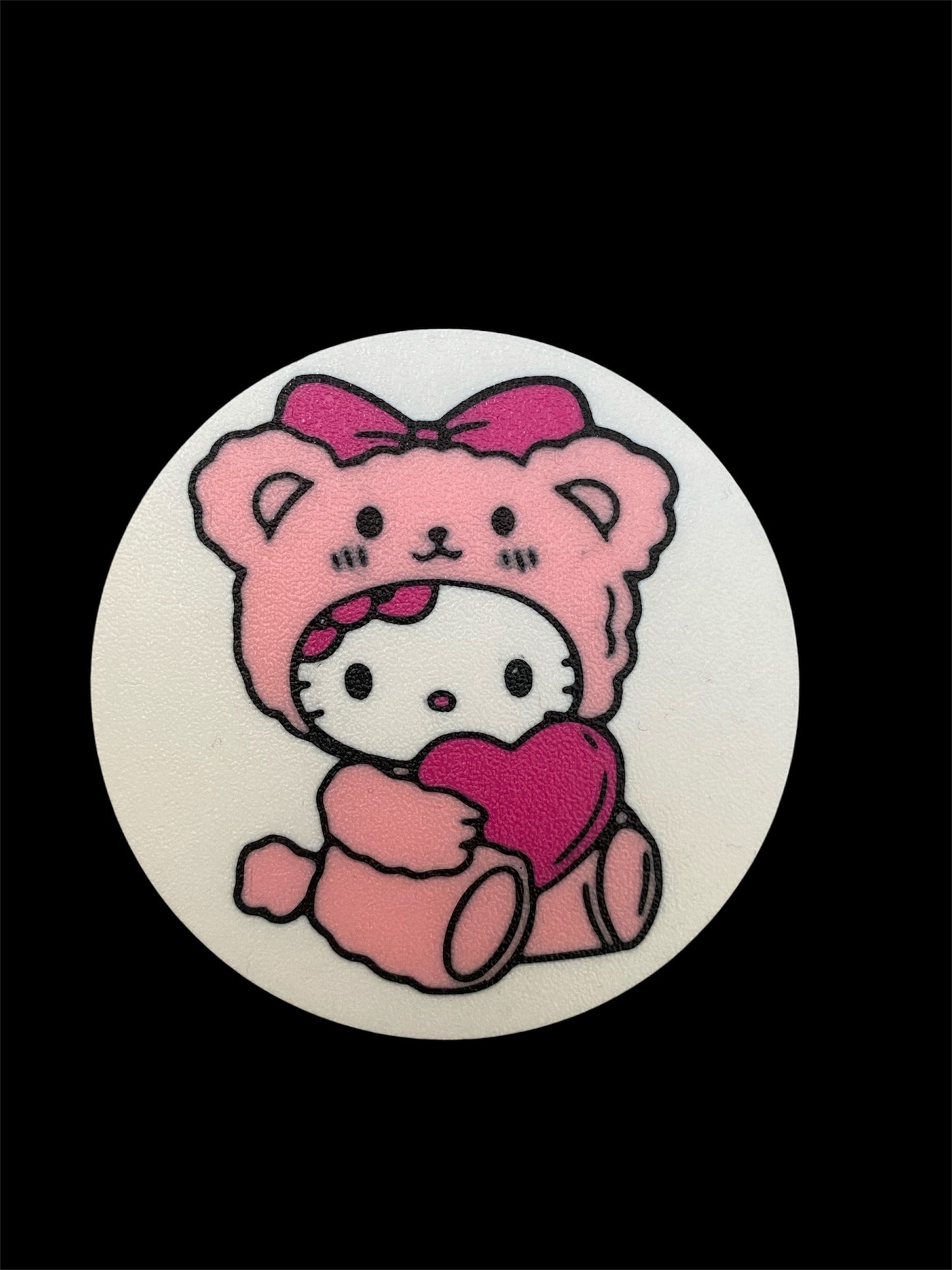 "Fun & Colorful Character Coasters Featuring Hello Kitty, Stitch, and Friends"