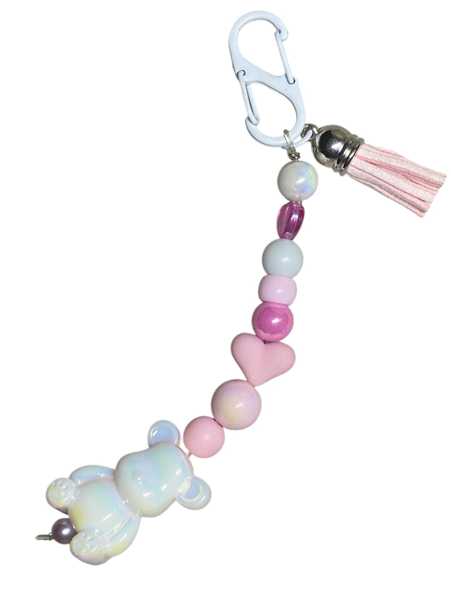 Bear and Beads keychain