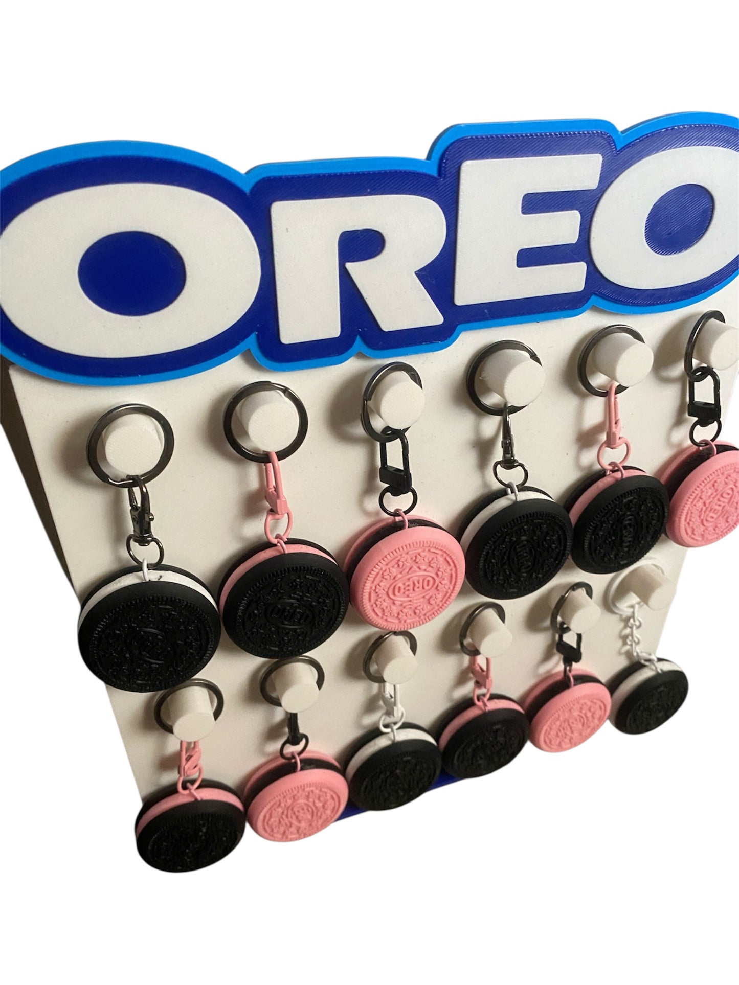 Oreo Keychayns and Oreo party display stand