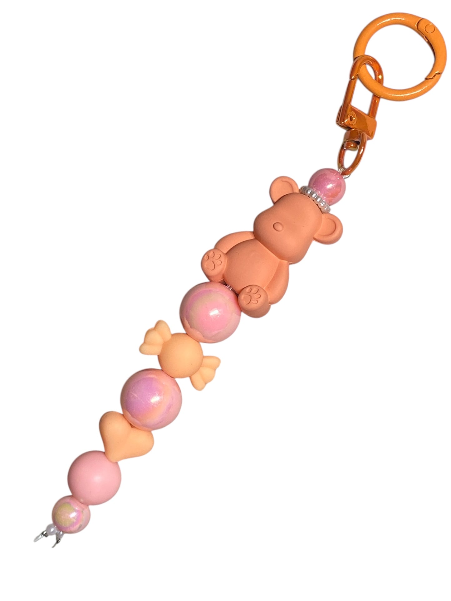 Bear and Beads keychain