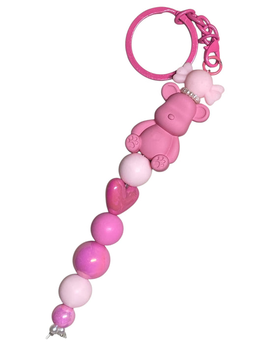 Bear and Beads keychain