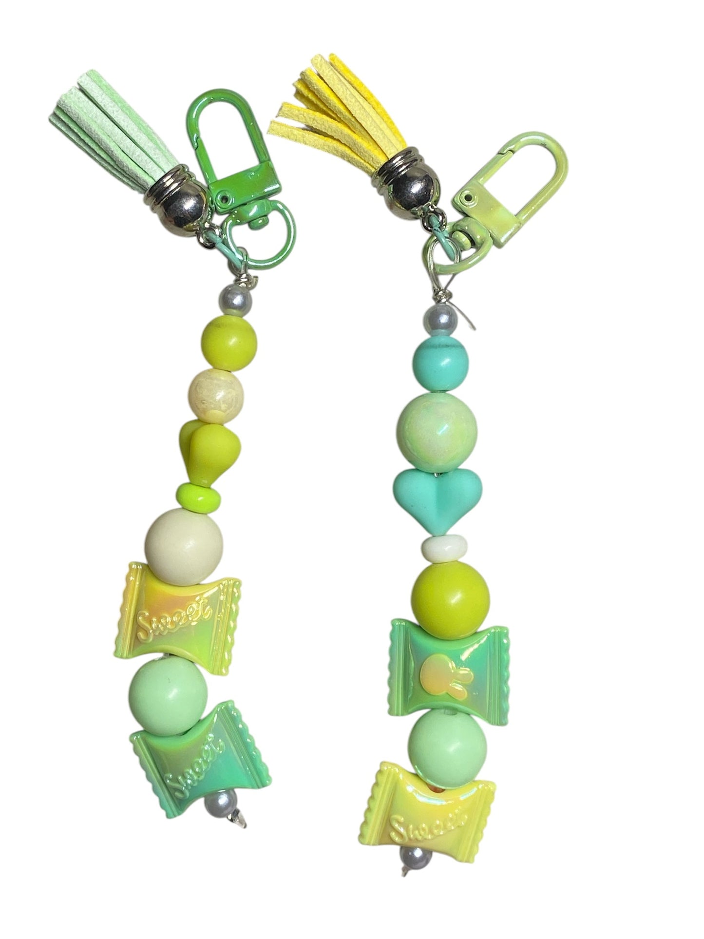 Candy Packs and beads keychain
